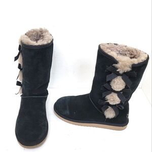 Women’s Victoria Tall Black Koolaburra By UGG Boots Size 8